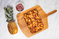 Detroit-style Hawaiian Pizza with Banana Peppers