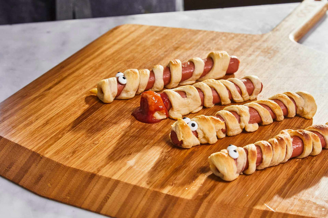 Halloween Hot Dog Mummies