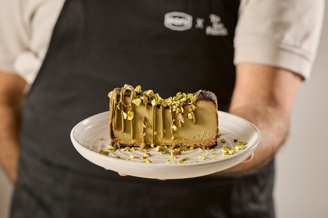 To Be Frank Basque Pistachio Cheesecake With Shortbread Crust