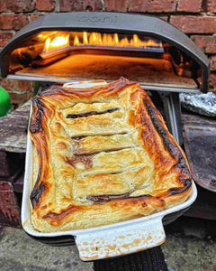 Scottish Lamb Steak Pie about to put into an Ooni Pizza Oven