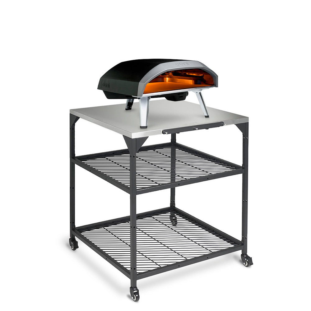 Ooni Large Modular Table with the Ooni Koda 16 on top