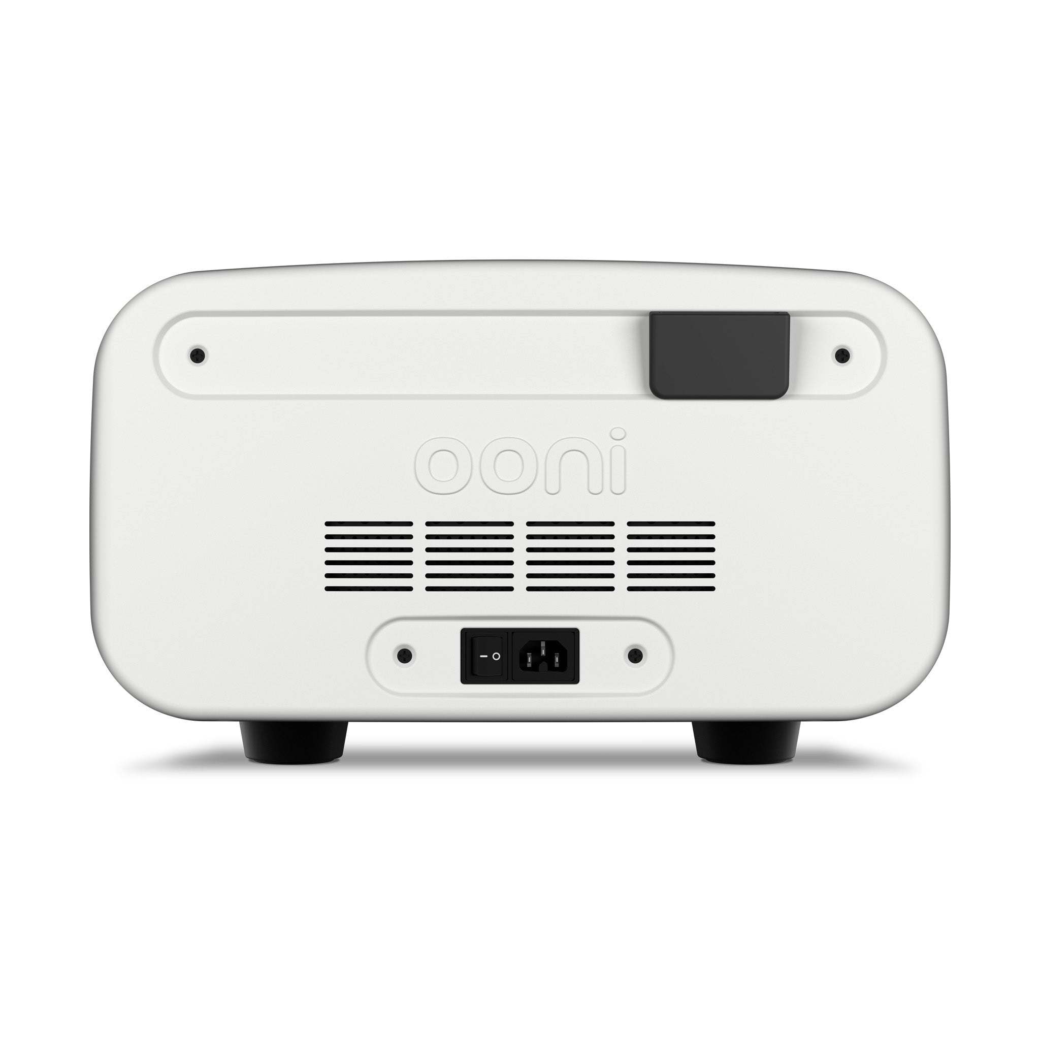 rear of volt 2 electric pizza oven in polar white